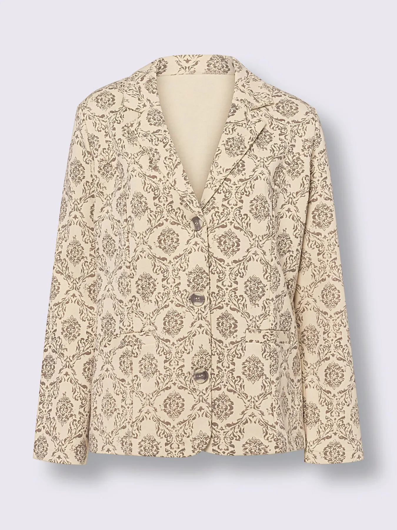 Blazer en jersey élégant motif décoratif
