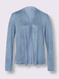 Blazer en synthétique imitation cuir velours douce