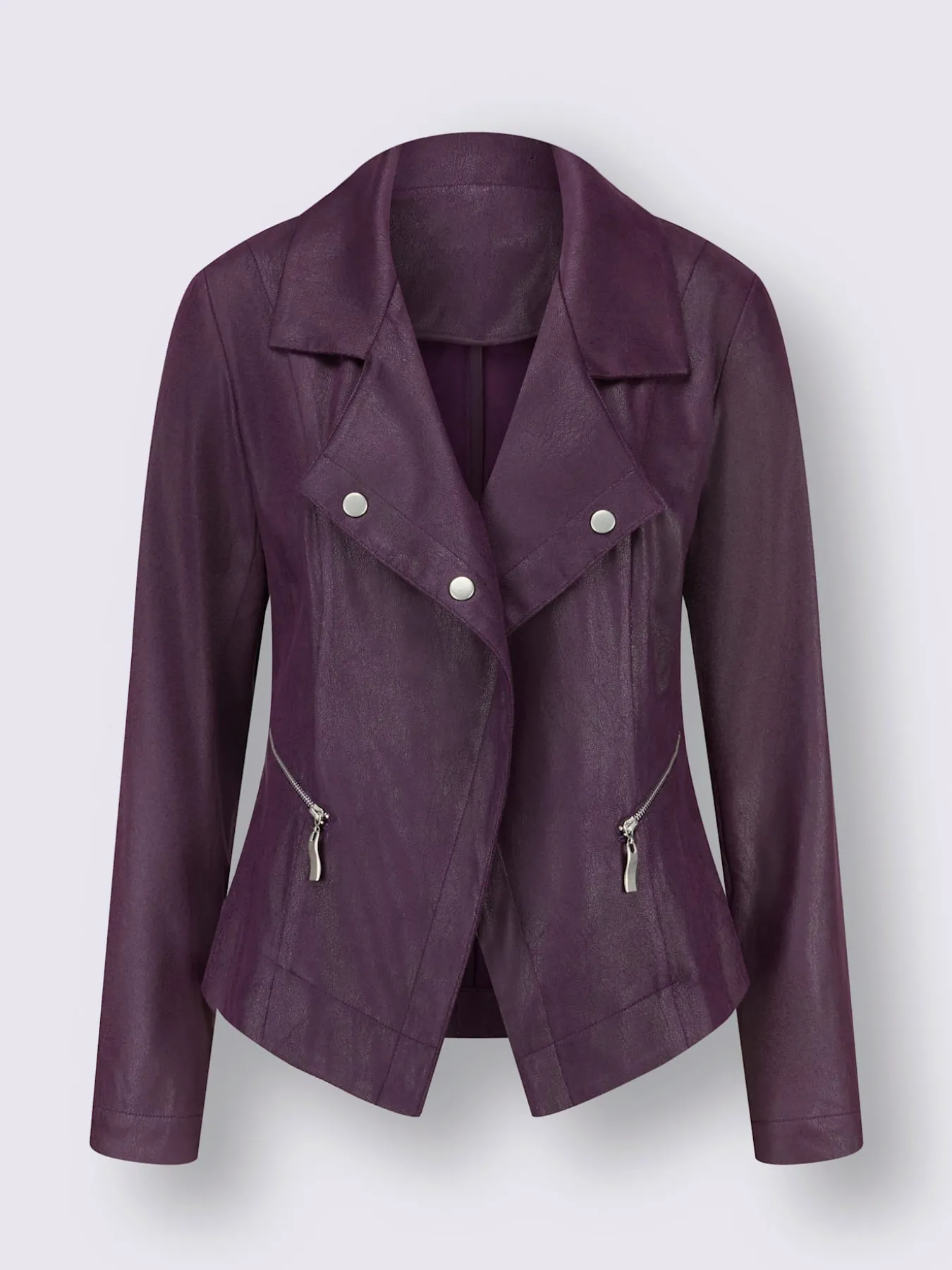 Blazer en synthétique imitation cuir souple