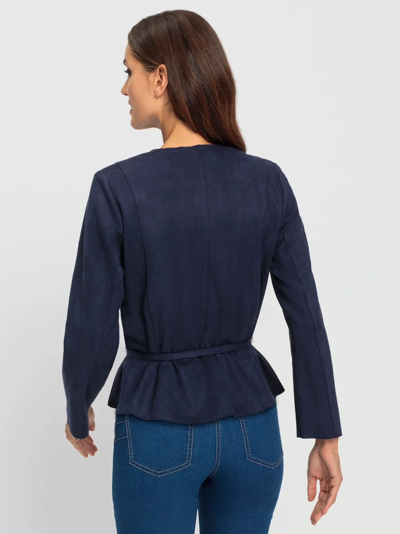 Blazer en synthétique qualité velours douce
