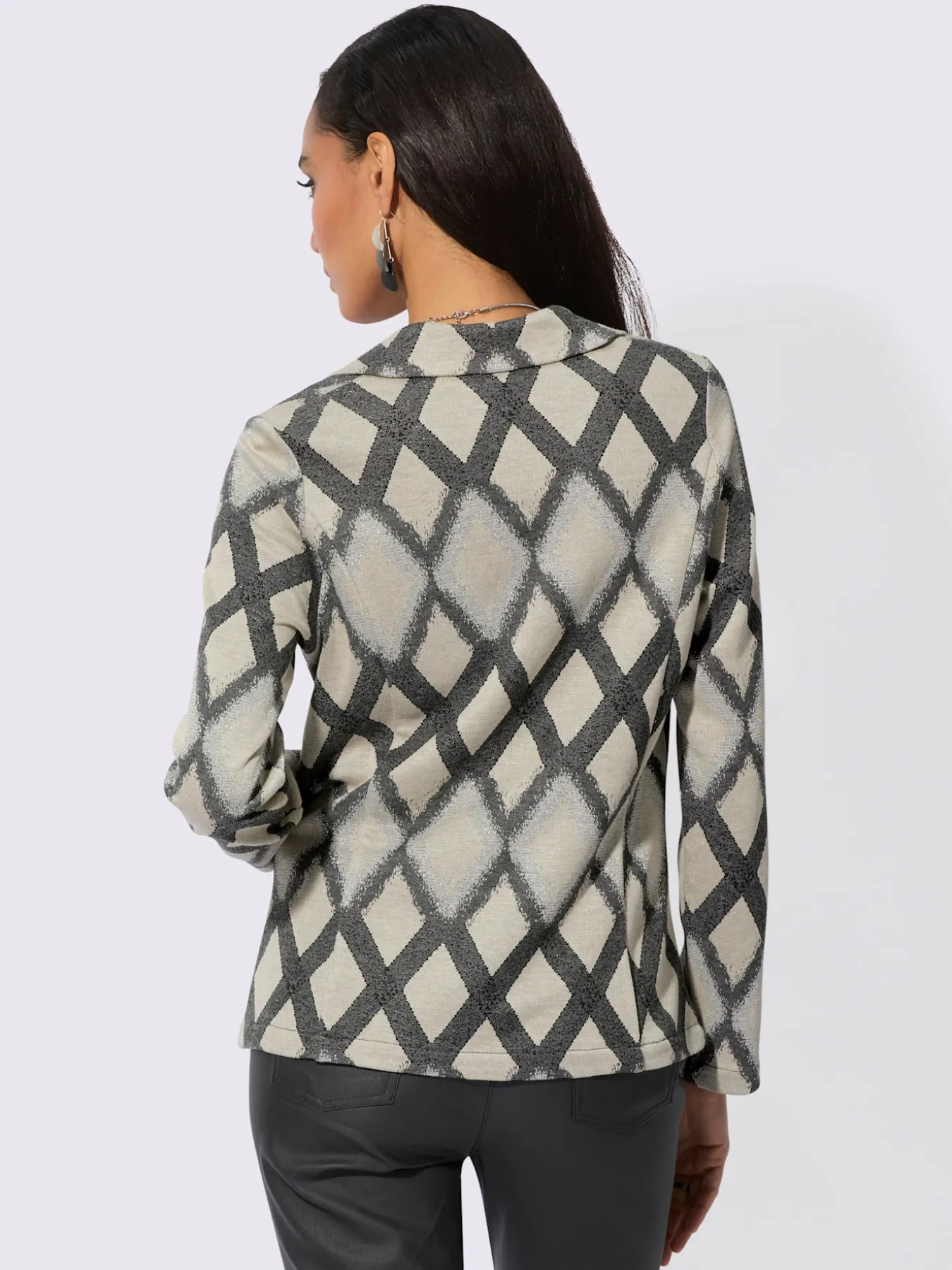 Blazer jacquard mélange de modal doux