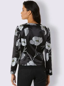 Blazer jacquard mélange luxueux