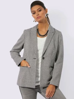 Blazer jacquard qualité jacquard bicolore