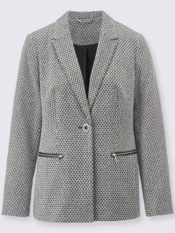 Blazer jacquard qualité jacquard bicolore
