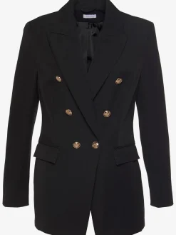 Blazer long blazer classique, col à revers