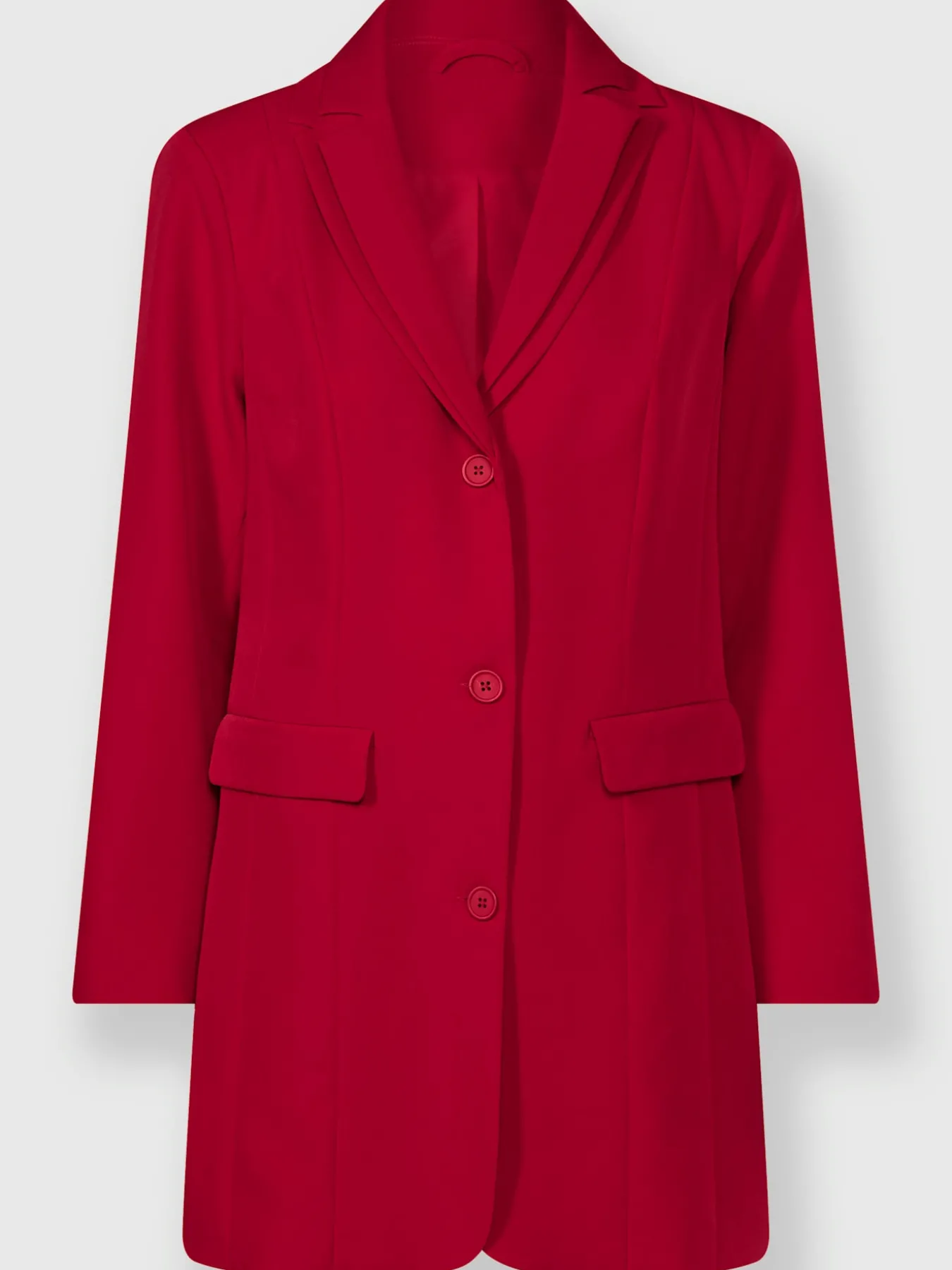 Blazer long col à revers élégant