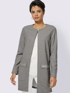 Blazer long qualité jersey extensible, souple et confortable