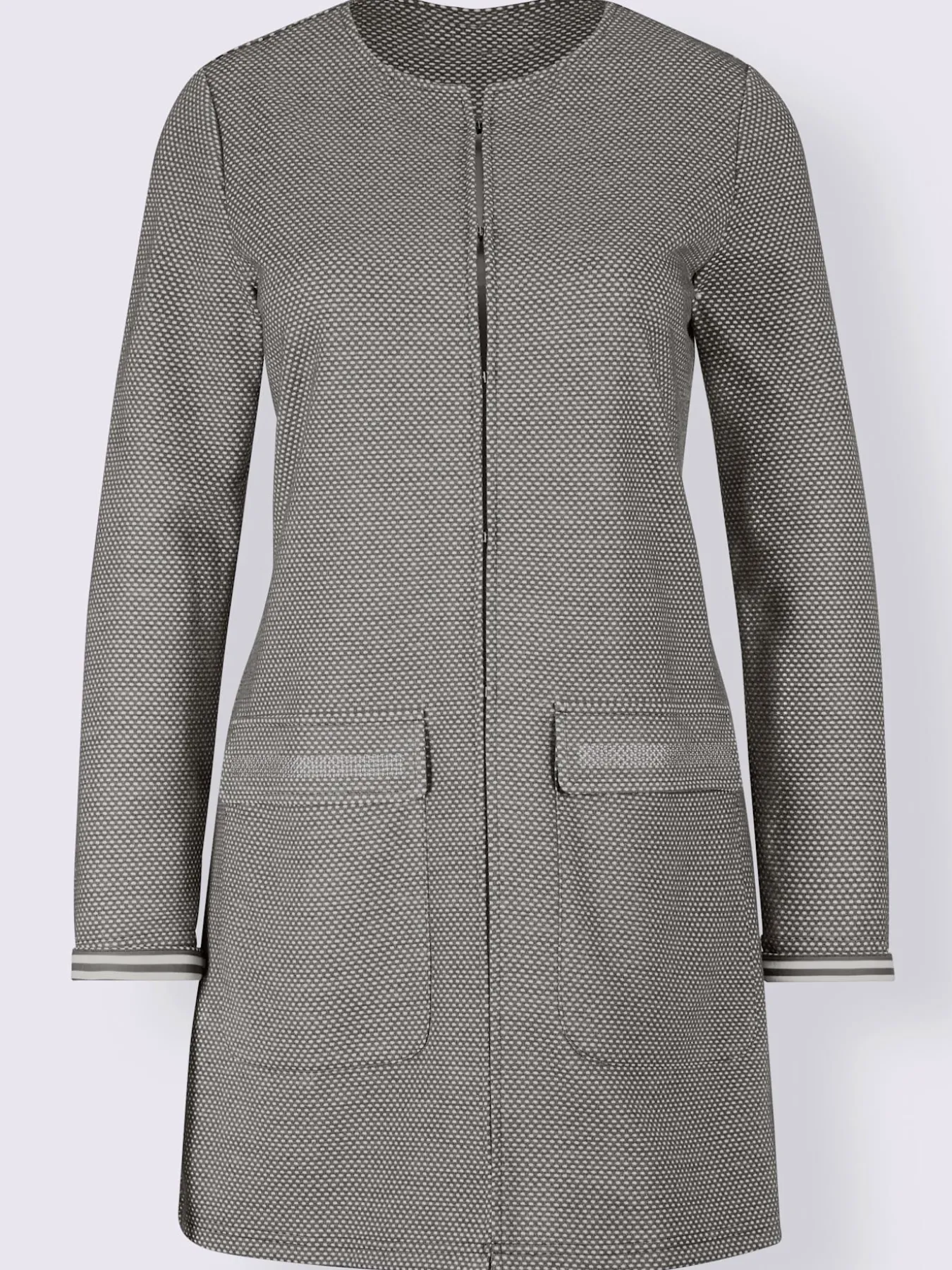 Blazer long qualité jersey extensible, souple et confortable