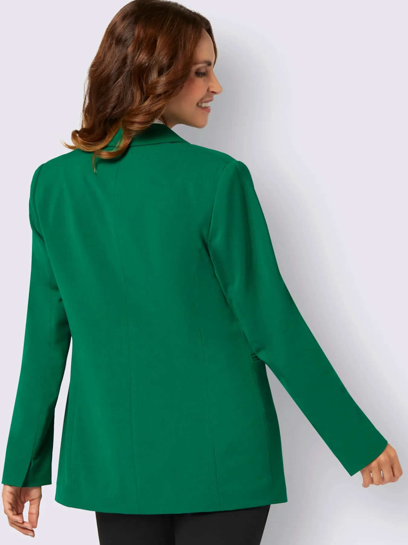 Blazer mélange de matières facile d'entretien