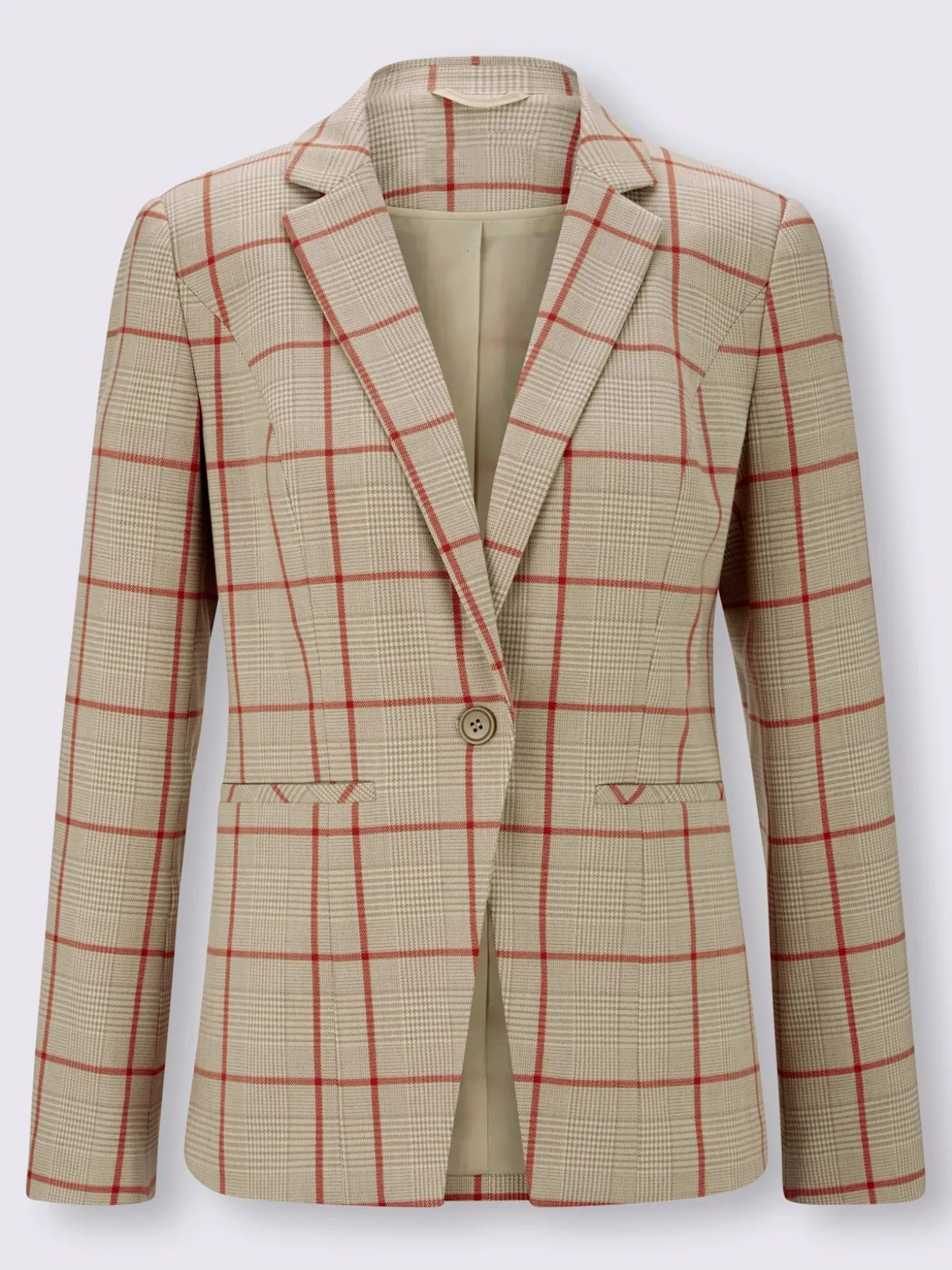 Blazer motif à carreaux