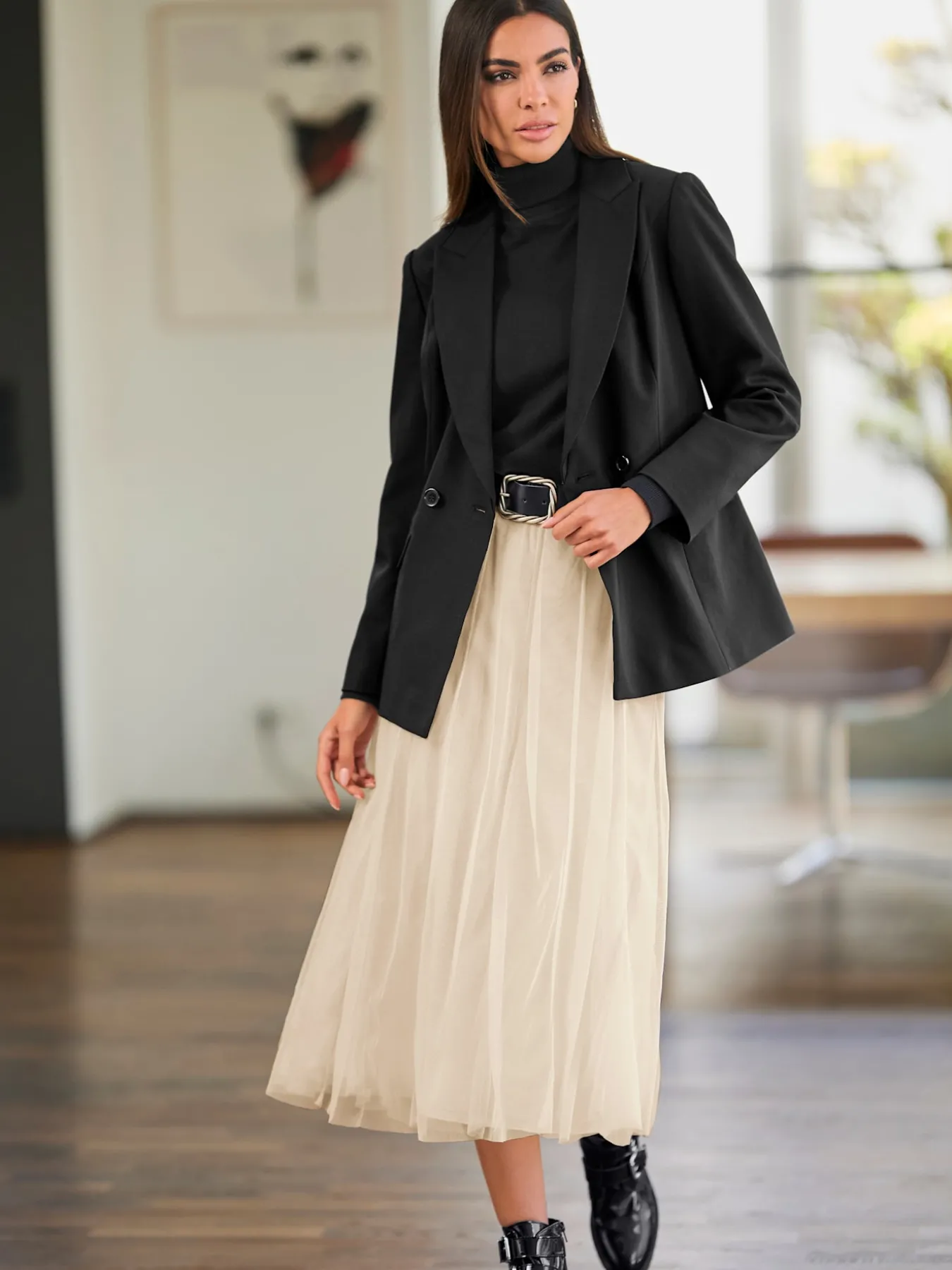 Blazer qualité extensible douce pour une forme parfaite