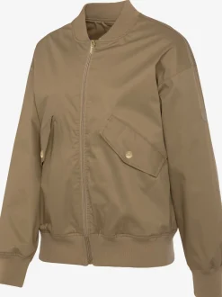 Blouson léger aux détails couleur or