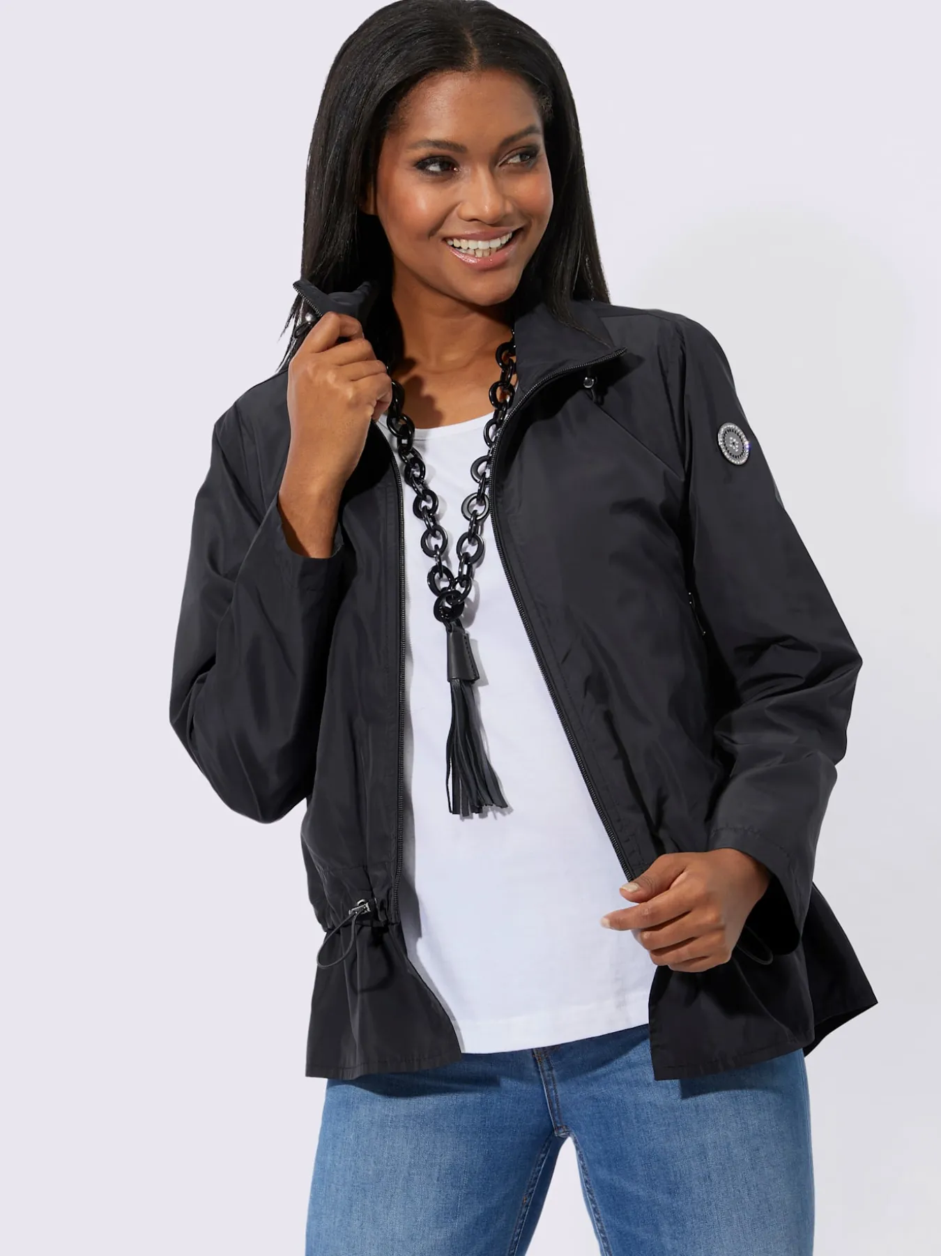 Blouson qualité légèrement brillante