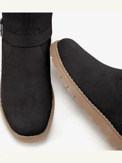 Botte d'hiver bottines d'hiver en cuir de qualité