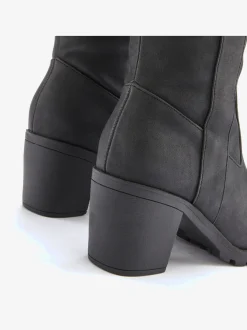 Bottes pour jambe large talon bottier confortable et tige large