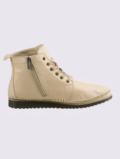 Bottines à lacets cuir nappa de vache