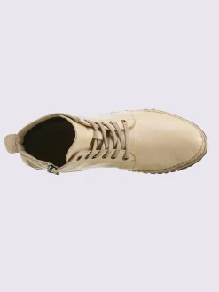 Bottines à lacets cuir nappa de vache