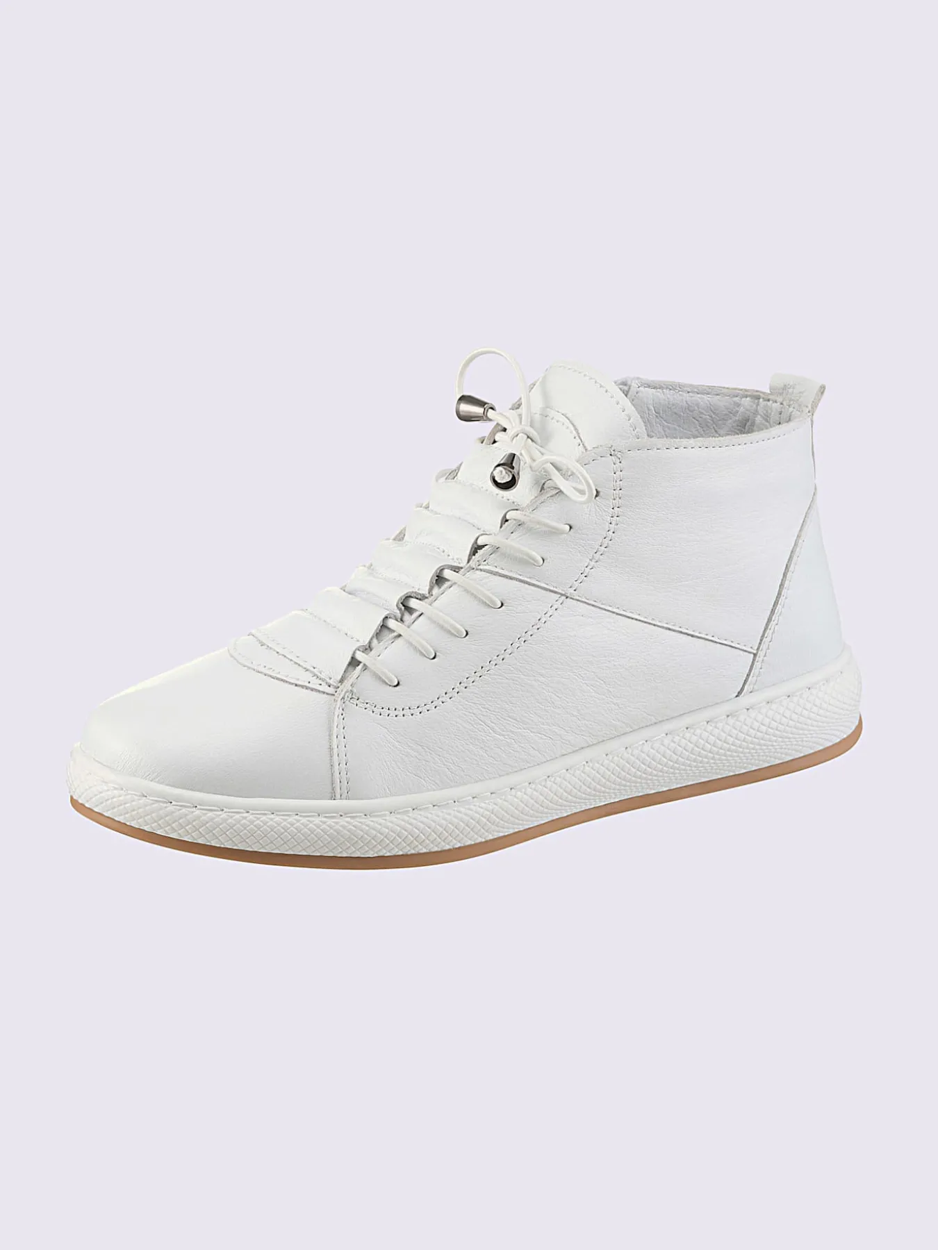 Bottines à lacets cuir nappa de vache