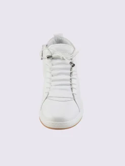 Bottines à lacets cuir nappa de vache