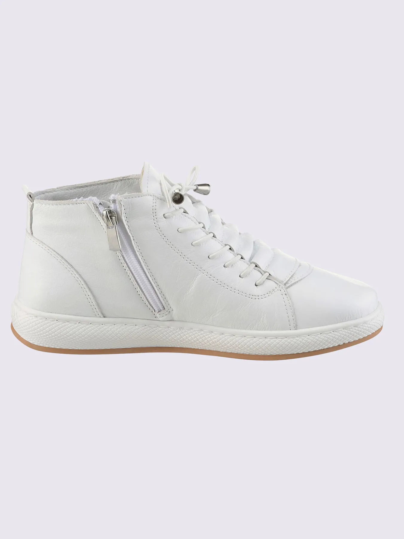 Bottines à lacets cuir nappa de vache