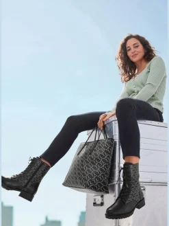 Bottines avec imprimé tendance et semelle profilée légère