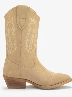 Bottines cowboy bottines d'été en cuir de qualité