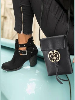 Bottines cowboy boucle décorative tendance