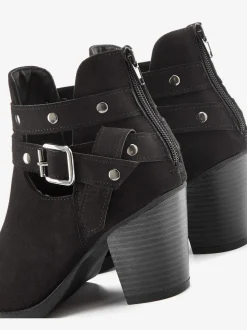 Bottines cowboy boucle décorative tendance