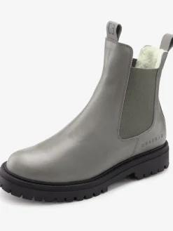 Bottines d'hiver en cuir de qualité avec doublure chaude toute douce