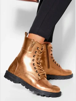 Bottines look métallisé tendance