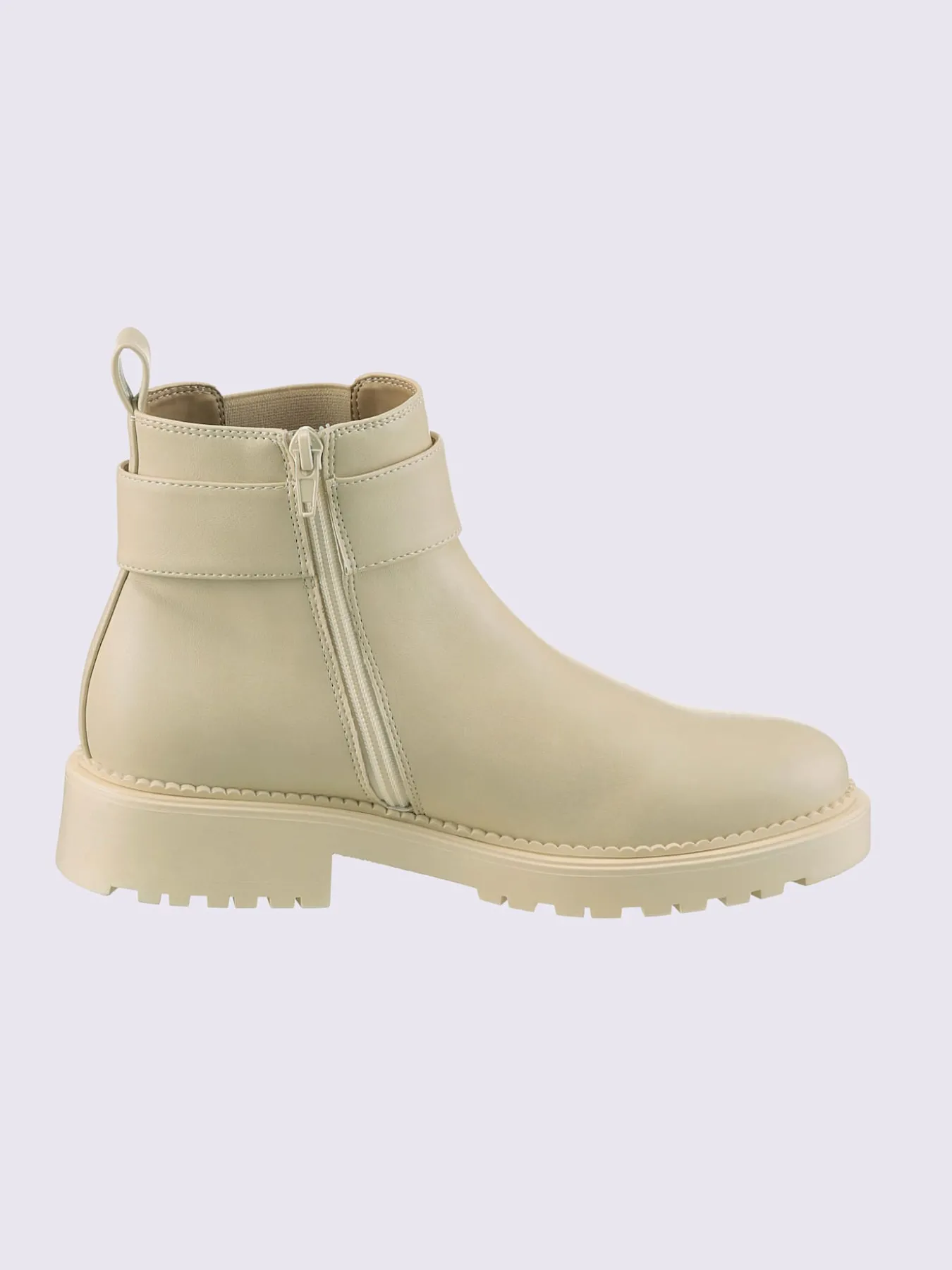 Bottines matière synthétique