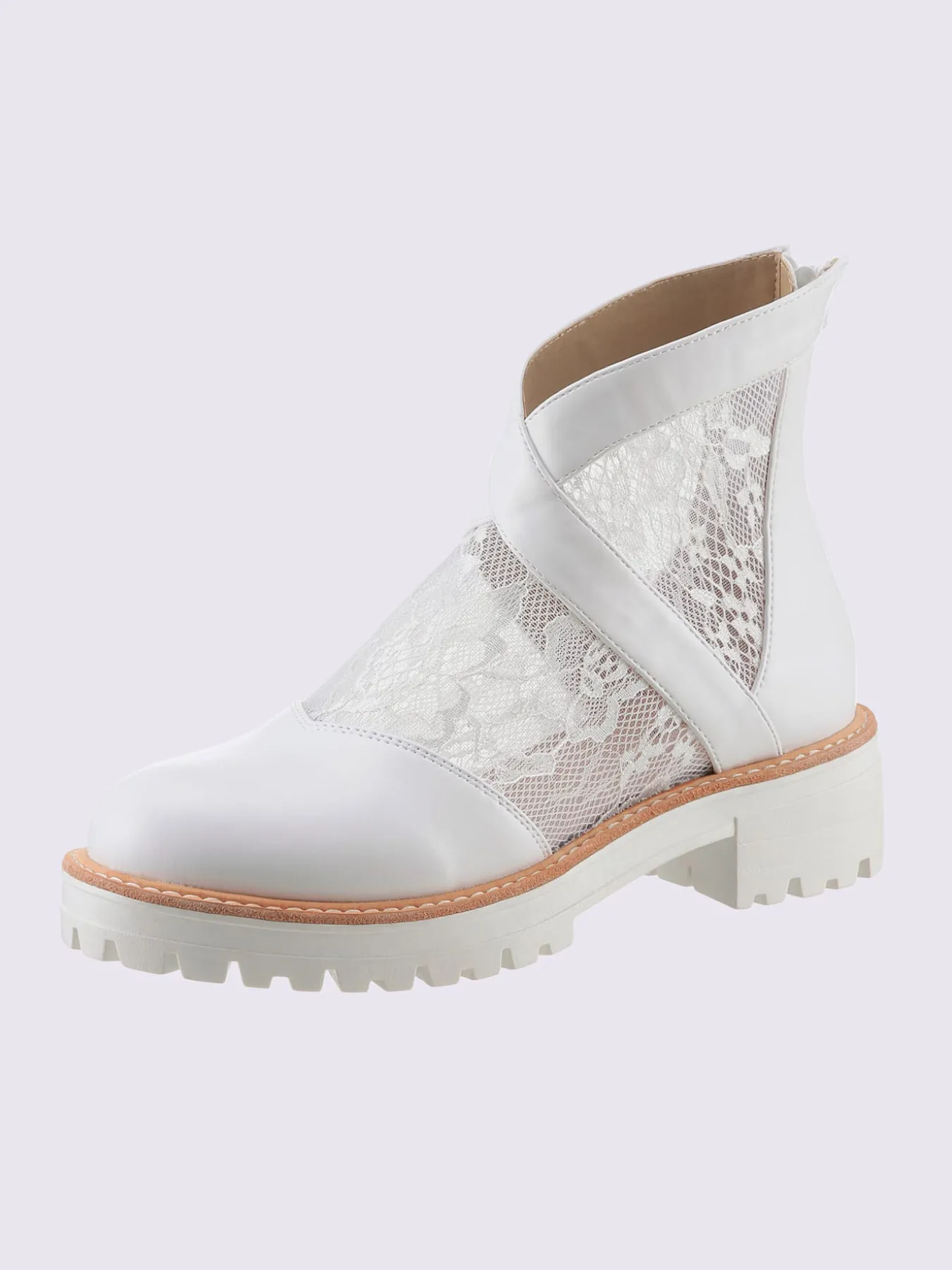 Bottines superbe mélange de matières
