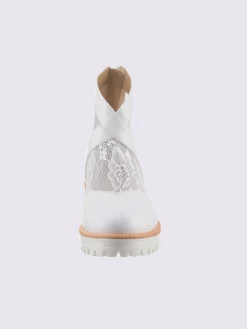 Bottines superbe mélange de matières