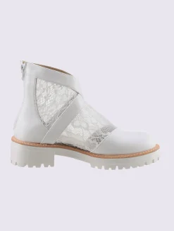 Bottines superbe mélange de matières