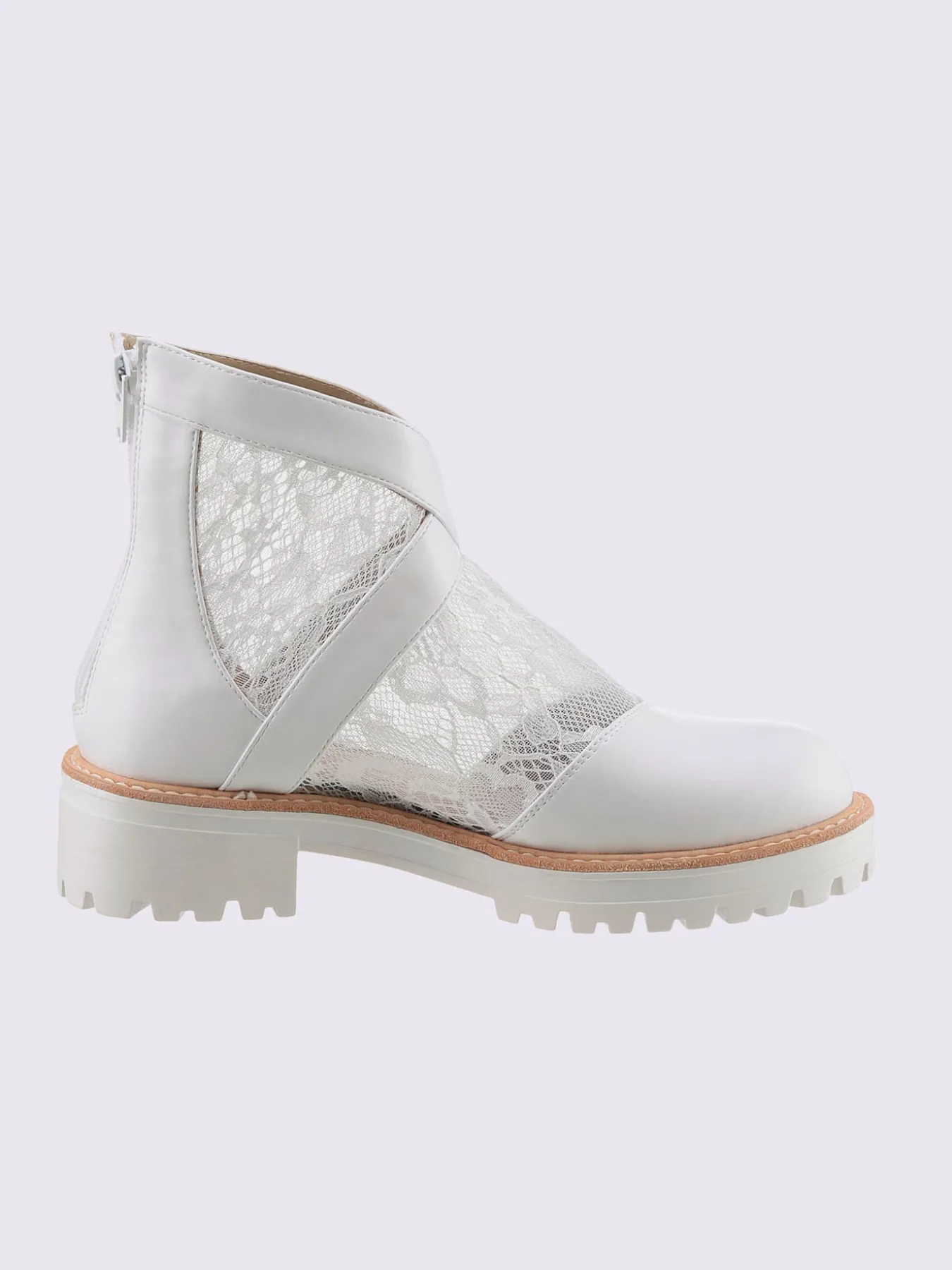 Bottines superbe mélange de matières