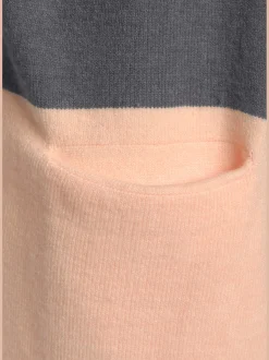 Cardigan longue veste en tricot légère avec rayures