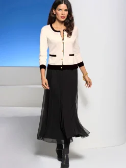 Cardigan veste en tricot, 2 poches