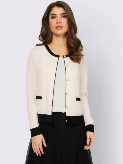 Cardigan veste en tricot, 2 poches