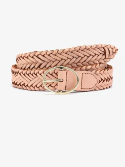 Ceinture en cuir forme personnalisée grâce à l'aspect tressé