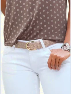 Ceinture hanches ceinture au look métallisé tendance avec motif animal en relief