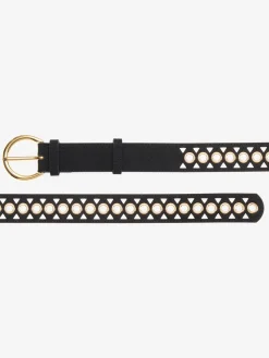 Ceinture hanches découpes tendance et détails dorés