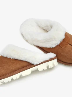 Chaussons très chaudes, imitation fourrure douce