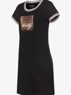 Chemise de nuit, imprimé devant