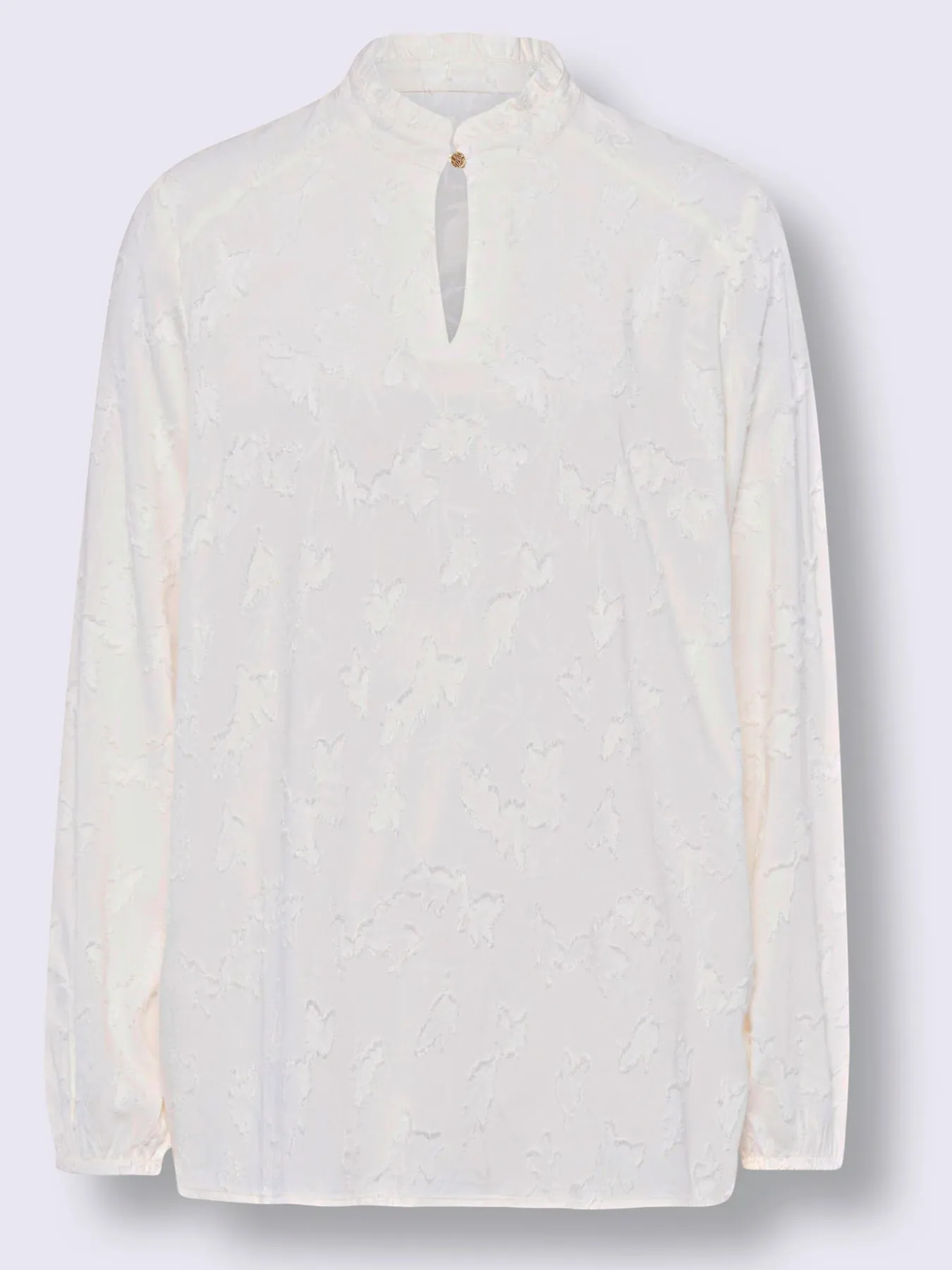 Chemisier à col montant pure viscose