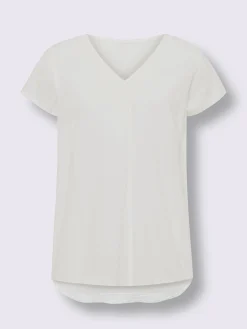 Chemisier à manches courtes 55% lin