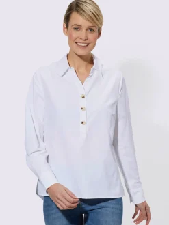 Chemisier à manches longues 50% coton