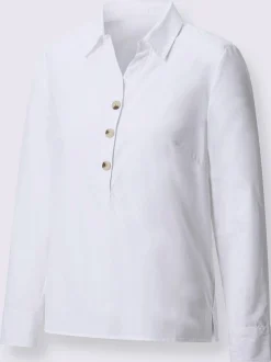 Chemisier à manches longues 50% coton