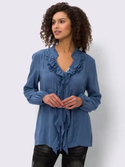 Chemisier à volants 70% viscose