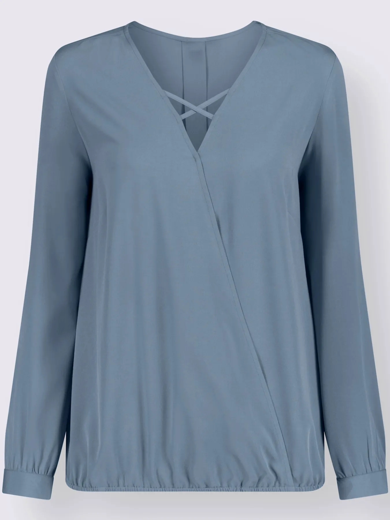 Chemisier chic effet cache cœur et lacets