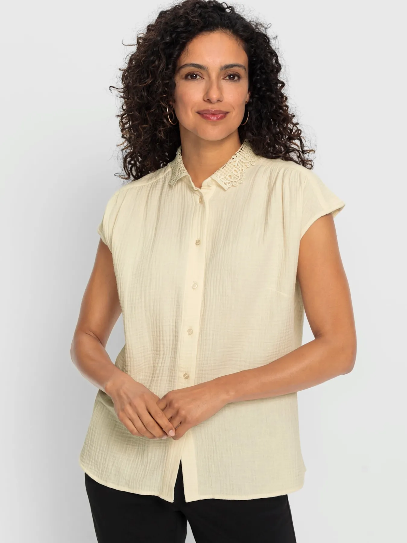 Chemisier en coton qualité mousseline